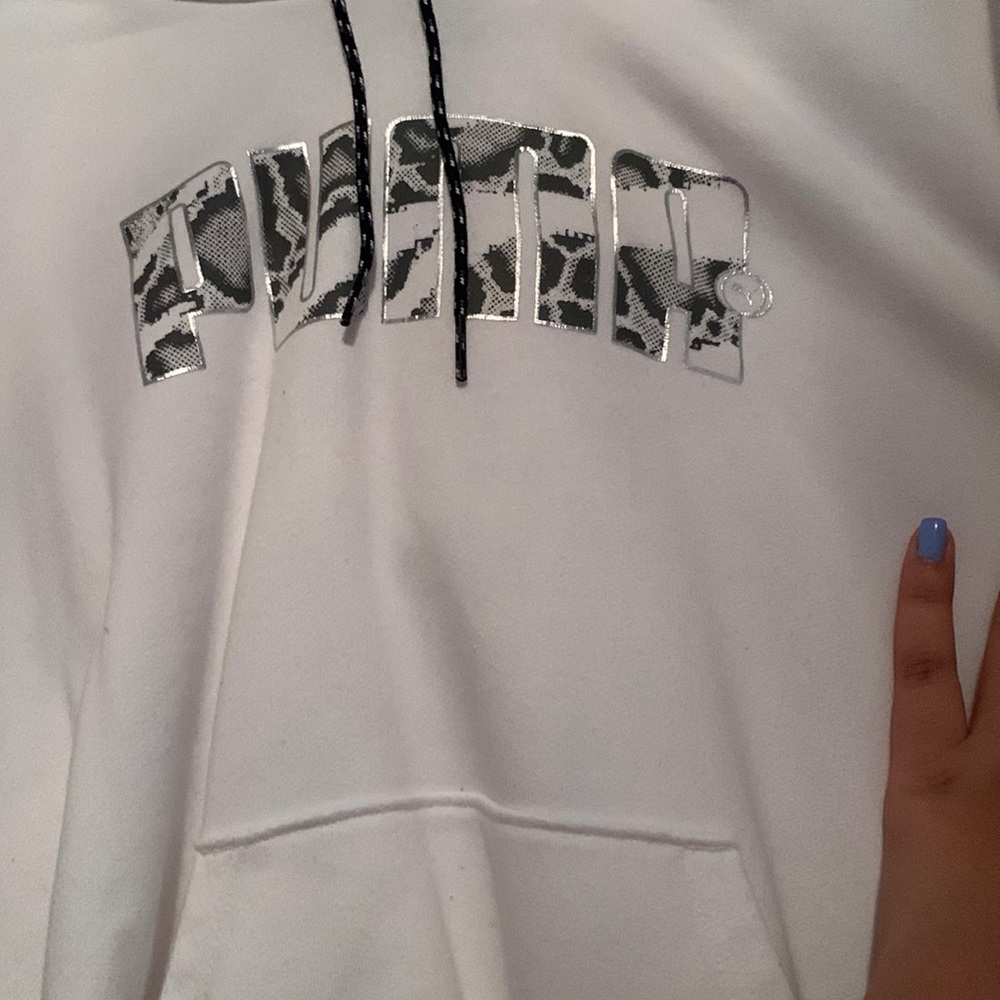 Cropped puma hoodie